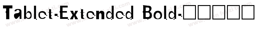Tablet-Extended Bold字体转换